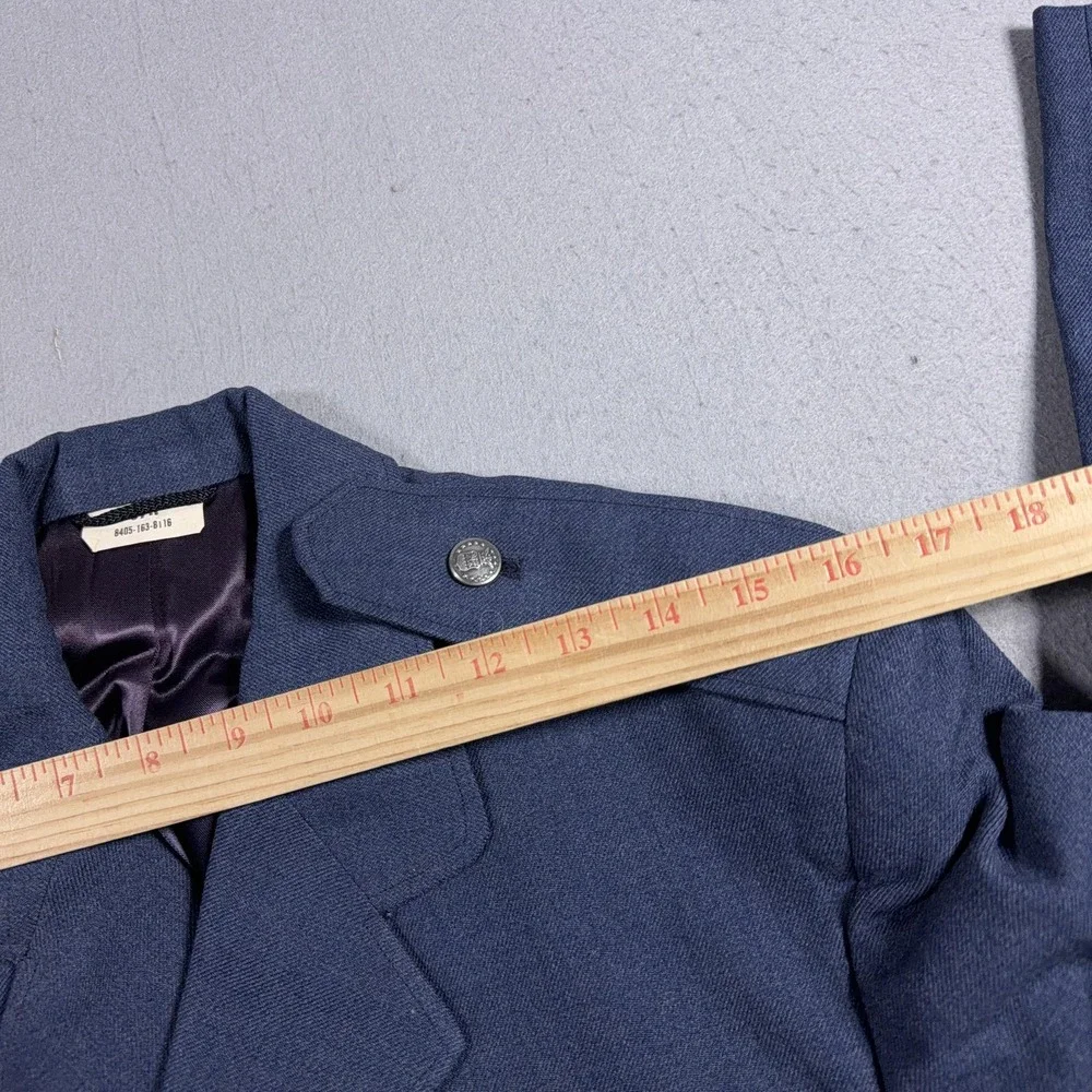 Vintage U.S. Air Force Dress Uniform Jacket 37R Blue Military Service Coat‎ USAF